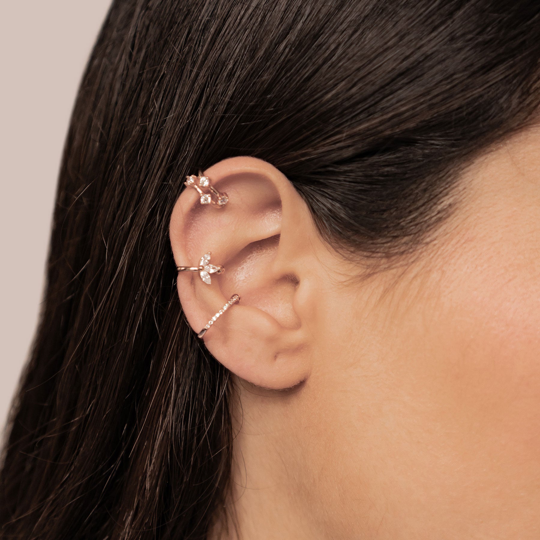 Ear Cuff Set Sterling Silver